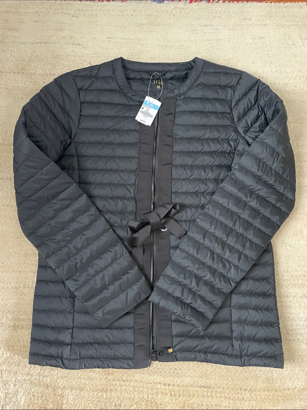 J. McLaughlin Black Quilted Lightweight Puffer Jacket